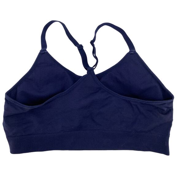 Ryka Sports large Bra Blue Racerback Adjustable spaghetti Straps Removable Pads - Picture 2 of 3